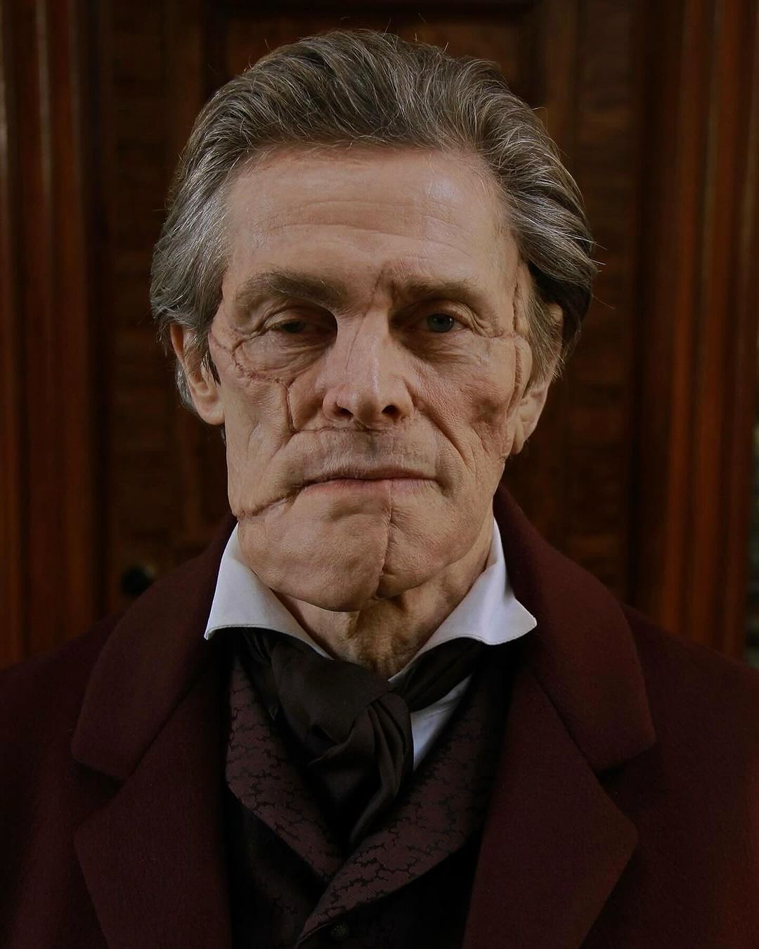 BTS- The Art of Character Transformation in ‘Poor Things’ The look of Willem Dafoe as Dr. Godwin Baxter, an amazing work of makeup and prosthetics, was crafted by the talented @nadiastaceyhairmakeupdesign and team, includin-2.jpg