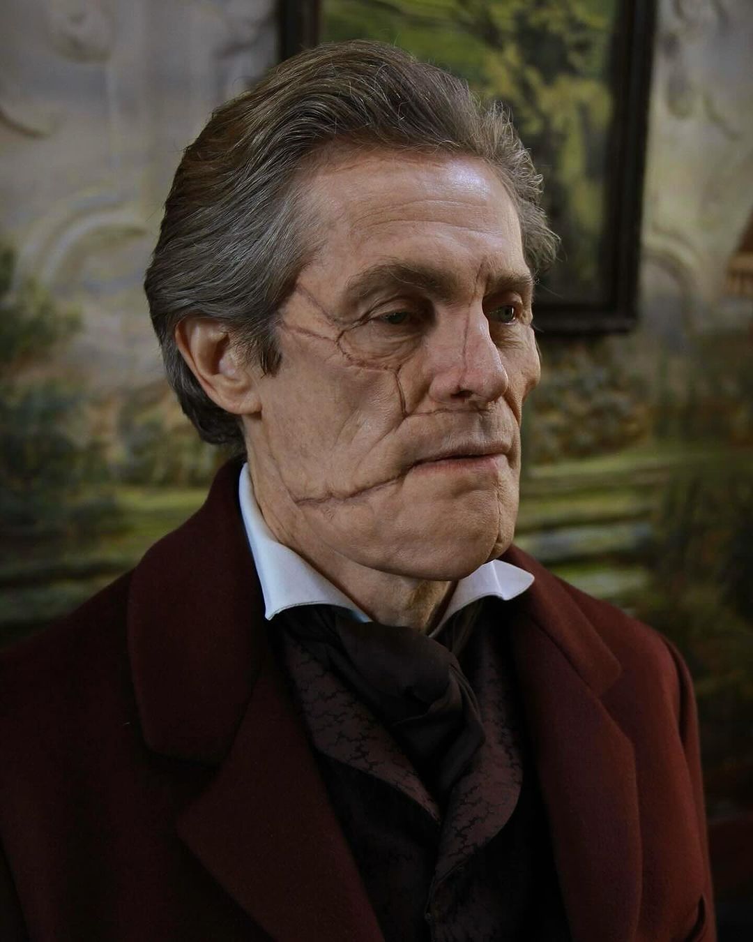 BTS- The Art of Character Transformation in ‘Poor Things’ The look of Willem Dafoe as Dr. Godwin Baxter, an amazing work of makeup and prosthetics, was crafted by the talented @nadiastaceyhairmakeupdesign and team, includin-3.jpg