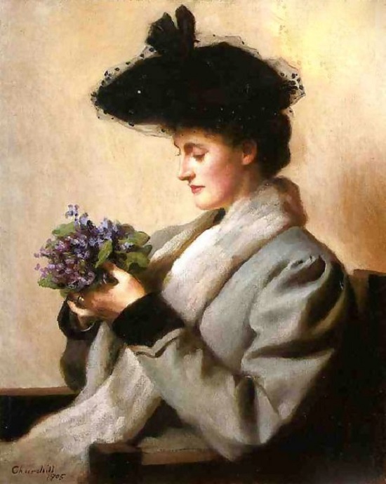 The-Nosegay-Of-Violets-by-William-Worcester-Churchill-1858–1926-1905.jpg