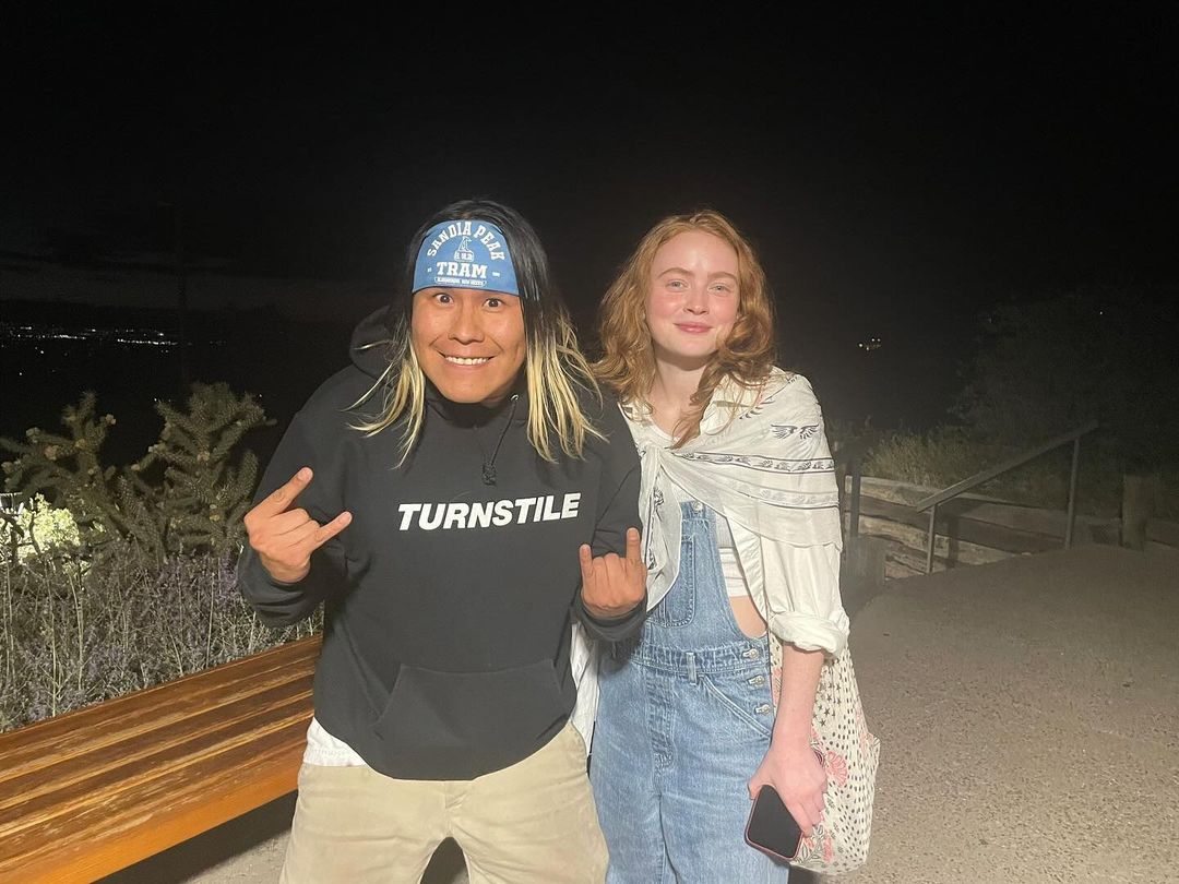 Sadie with a fan today.jpg